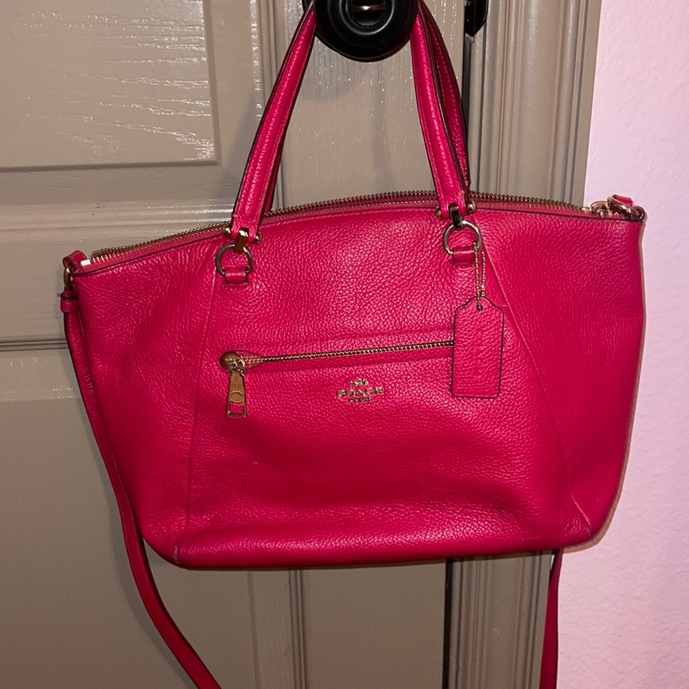 Coach Pebble leather satchel purse